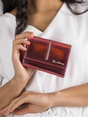 CEDAR Jasně červená malá kabelka pro ženy s kovovým leskem