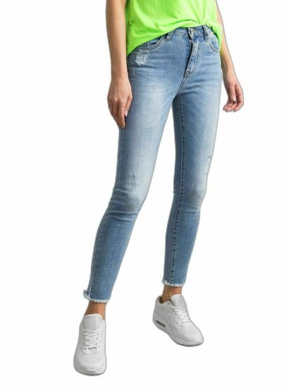 Kraftika Džínové kalhoty slim fit modré, velikost 34