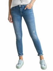 Kraftika Dámské modré džíny s regular cut, velikost xs