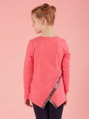 Kraftika Růžová bavlněná halenka pro dívky s potiskem, velikost 116