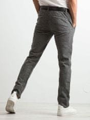 Kraftika Pánské kalhoty s jemným vzorem šedé barvy, velikost 31