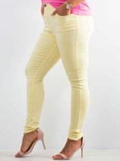 Kraftika Žluté kalhoty plus velikost, velikost 38