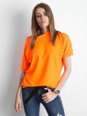 BASIC FEEL GOOD Bavlněná halenka fluo orange, velikost s / m