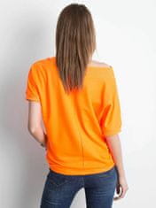 BASIC FEEL GOOD Bavlněná halenka fluo orange, velikost s / m