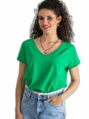 Kraftika Bavlněné tričko v-neck tmavě zelené, velikost s