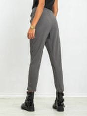 Kraftika Tmavě šedé kalhoty na zip, velikost s