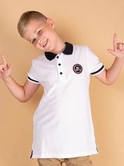 Kraftika Polo tričko pro chlapce bílá tommy life, velikost 110