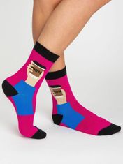 Kraftika Dámské ponožky tmavě růžové, velikost 36-40