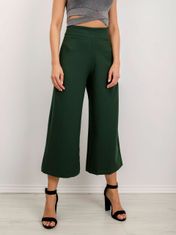 By Sally Dámské kalhoty bsl tmavě zelené, velikost xs
