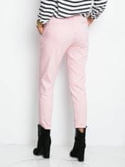 RUE PARIS Růžové dámské kalhoty rue paris, velikost 38