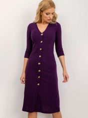 By Sally Fit fialové šaty s knoflíky bsl, velikost s