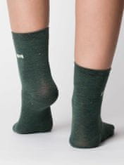 Kraftika Zelené ponožky s lesklou zlatou nití, velikost 38-42
