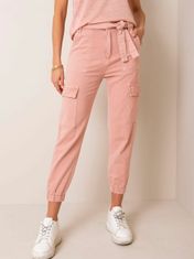Kraftika Špinavé růžové džínové kalhoty-cargo, velikost s