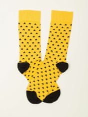 Kraftika Pánské žluté ponožky, velikost 41-46