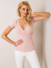 RUE PARIS Dirty-pink obálka tričko, velikost m