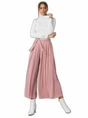 RUE PARIS Růžové dámské kalhoty, velikost m