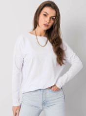 BASIC FEEL GOOD Bílá halenka basic v-neck, velikost l