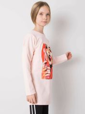 Kraftika Světle růžová tunika pro bavlněnou dívku, velikost 152