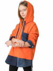 Kraftika Dívčí mikina, velikost 134 - 140, oranžová barva