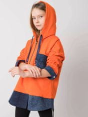 Kraftika Dívčí mikina, velikost 134 - 140, oranžová barva