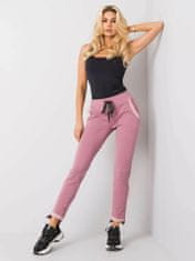 RELEVANCE Špinavé růžové dámské sportovní kalhoty, velikost s / m