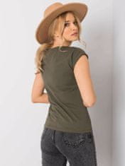 BASIC FEEL GOOD Khaki dámské tričko basic, velikost xl