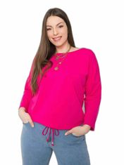 BASIC FEEL GOOD Fuchsie plus velikost bavlna halenka, velikost 3xl