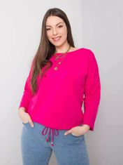 BASIC FEEL GOOD Fuchsie plus velikost bavlna halenka, velikost 3xl