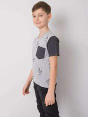 Kraftika Dodo kids šedé chlapecké tričko, velikost 110/116