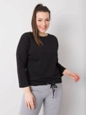 BASIC FEEL GOOD Černá plus velikost bavlna halenka, velikost 4xl