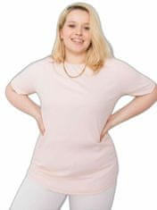 BASIC FEEL GOOD Světle růžová halenka plus velikost pruhované, velikost 3xl