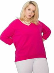 BASIC FEEL GOOD Fuchsie plus velikost bavlna mikina, velikost 2xl