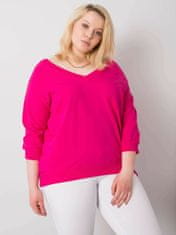 BASIC FEEL GOOD Fuchsie plus velikost bavlna mikina, velikost 2xl