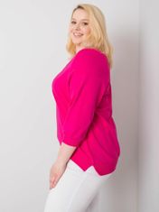 BASIC FEEL GOOD Fuchsie plus velikost bavlna mikina, velikost 2xl