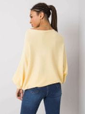 ITALY MODA Žlutý volný svetr