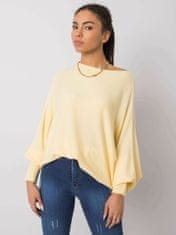 ITALY MODA Žlutý volný svetr