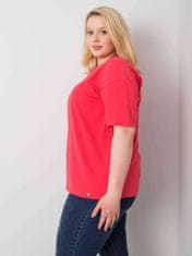 BASIC FEEL GOOD Coral plus velikost bavlněné tričko, velikost 2xl