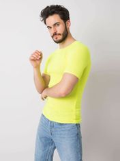 MECHANICH Fluo žluté pletené tričko pánské, velikost xl