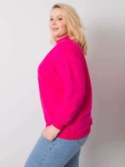 BASIC FEEL GOOD Fuchsie plus velikost základní mikina, velikost 4xl