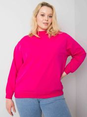 BASIC FEEL GOOD Fuchsie plus velikost základní mikina, velikost 4xl