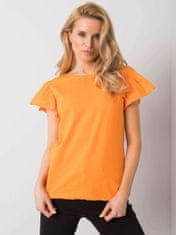 FANCY Oranžové dámské bavlněné tričko