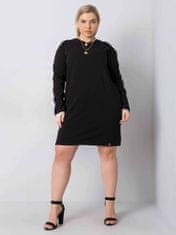 BASIC FEEL GOOD Černá bavlna plus velikost šaty, velikost 3xl
