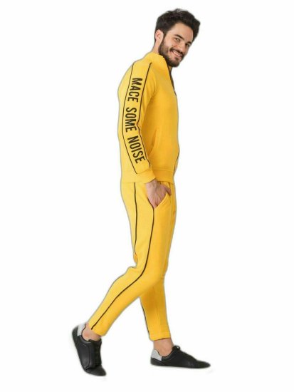 MECHANICH Žlutý pánský bavlněný oblek, velikost xl
