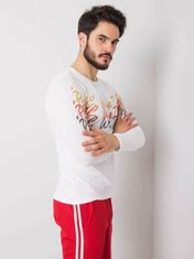 MECHANICH Bílá longsleeve pánské s potiskem, velikost xl