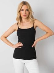 RUE PARIS Black top basic, velikost l