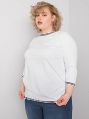 BASIC FEEL GOOD Bílá halenka plus velikost kuliska, velikost 3xl