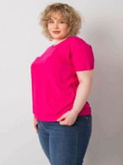 BASIC FEEL GOOD Fuchsie halenka plus velikost z bavlny, velikost 3xl