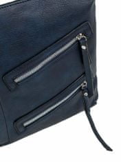 F & B Tmavě modrá dámská taška s šikmými kapsami