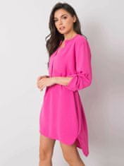 ITALY MODA Růžové dámské šaty s páskem