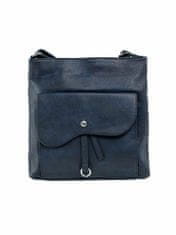 F & B Tmavě modrá dámská kožená taška